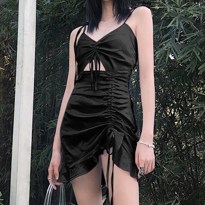 Hollow French Retro Hip Skirt Dress