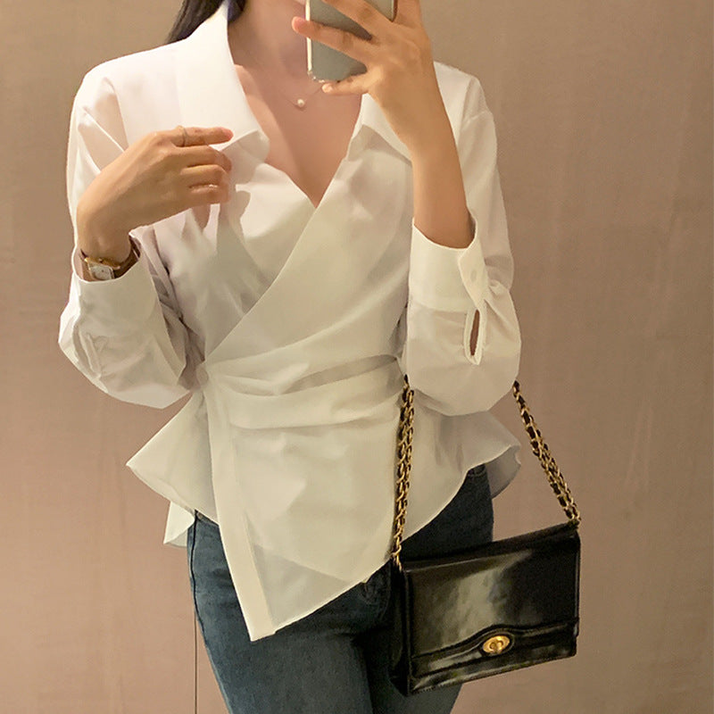Sexy Fitted Office Blouse