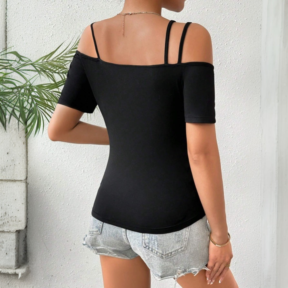 Minimalist Sexy Off-shoulder Camisole Top