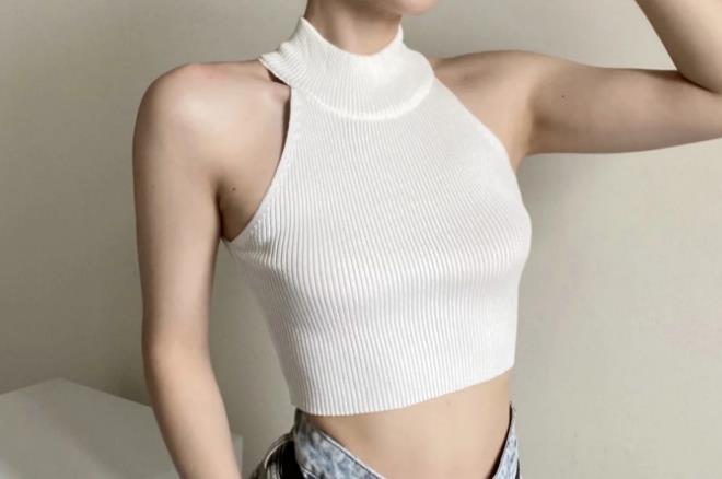 Knitted Slimming Knitted Crop Top