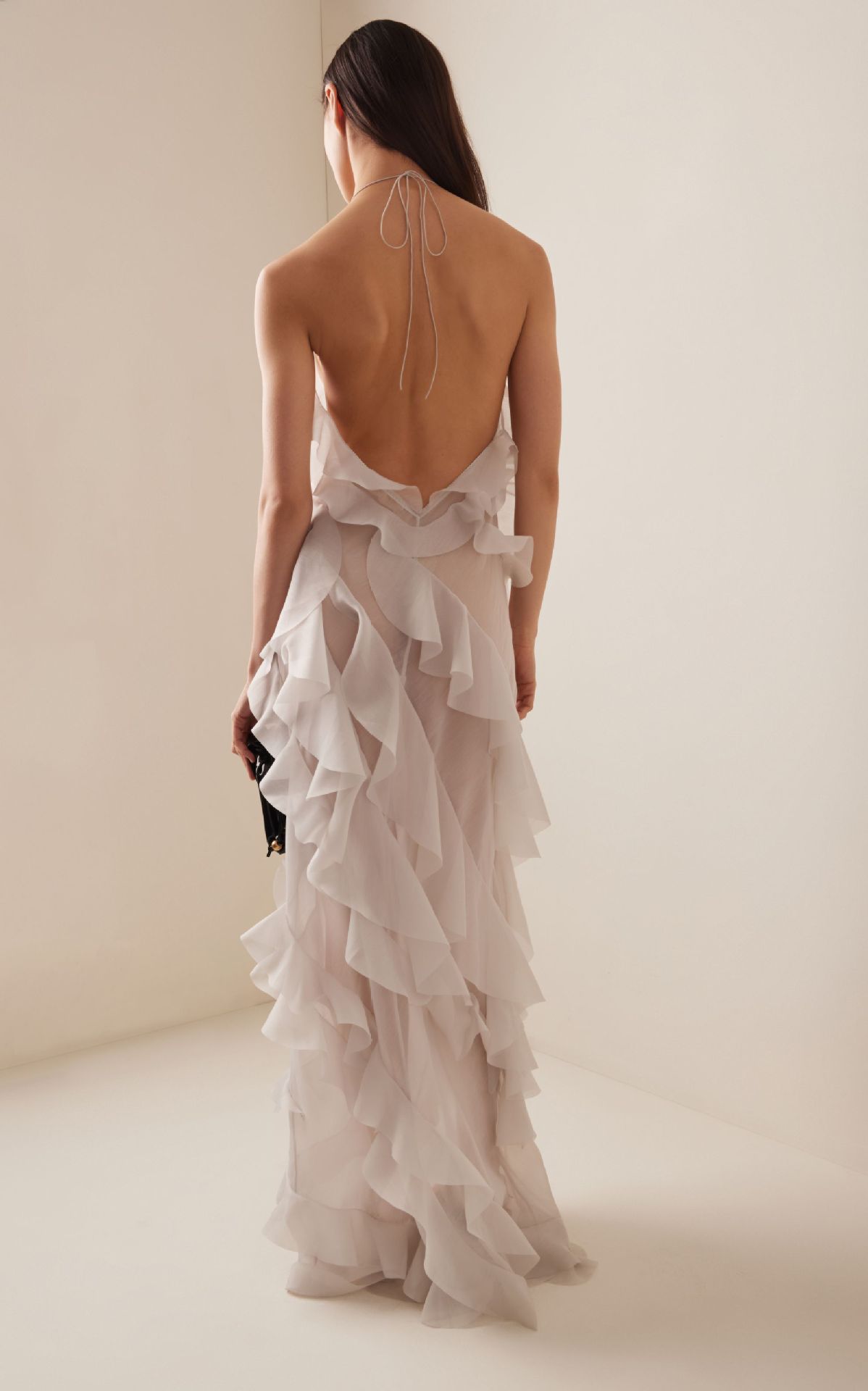 Deep V Transparent Sling Dress