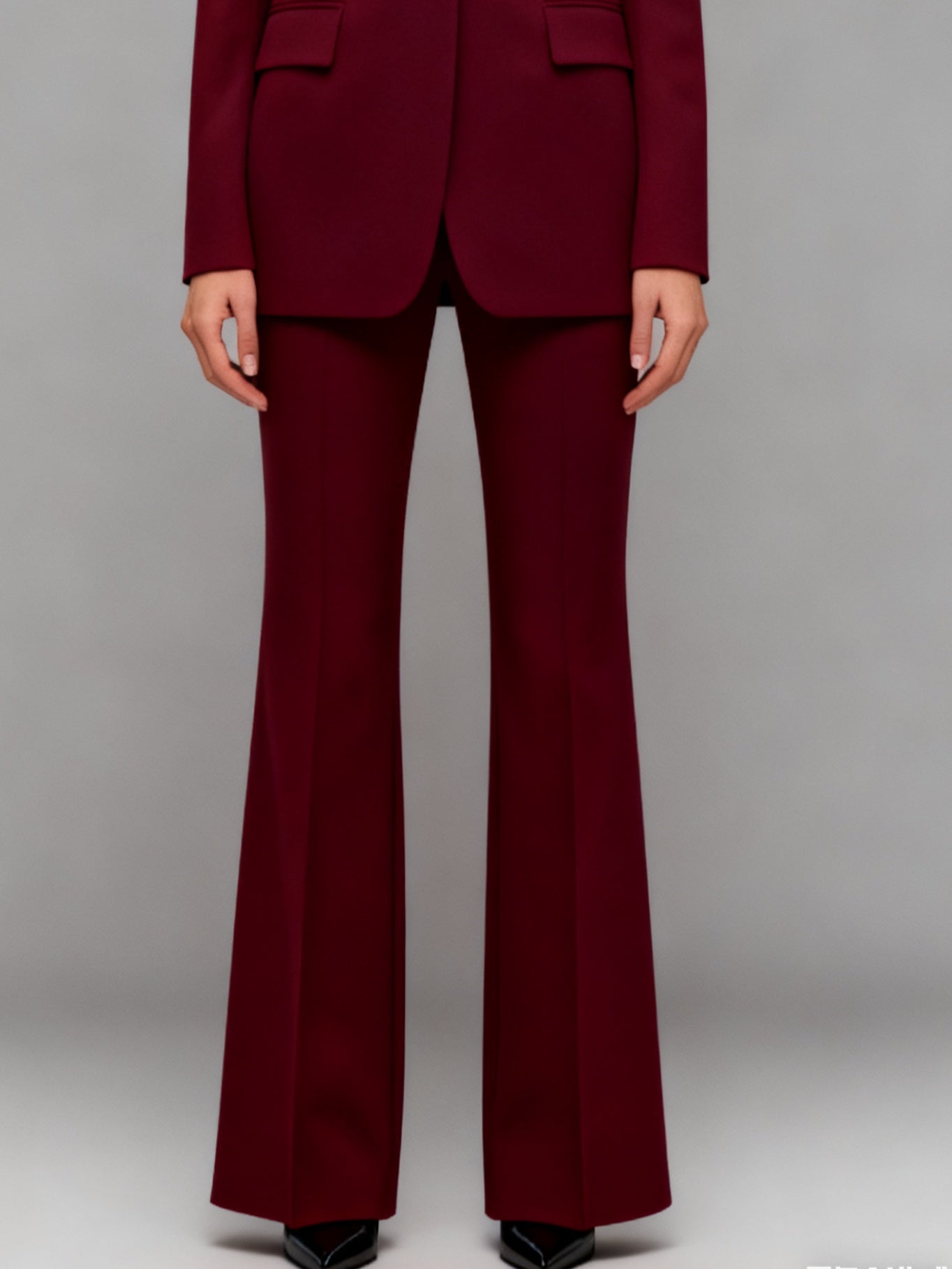 Burgundy Sculpted 2-Piece Suit