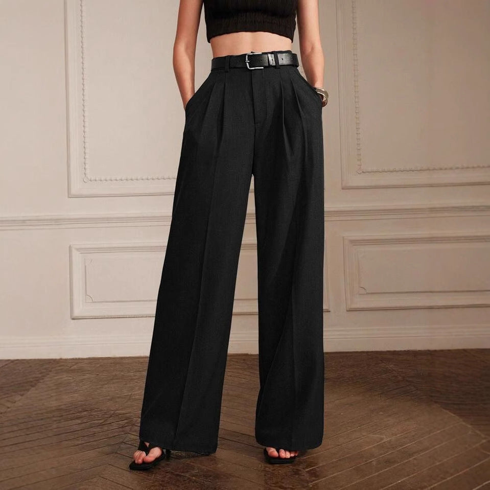Suit Pants Straight Wide Leg Pants