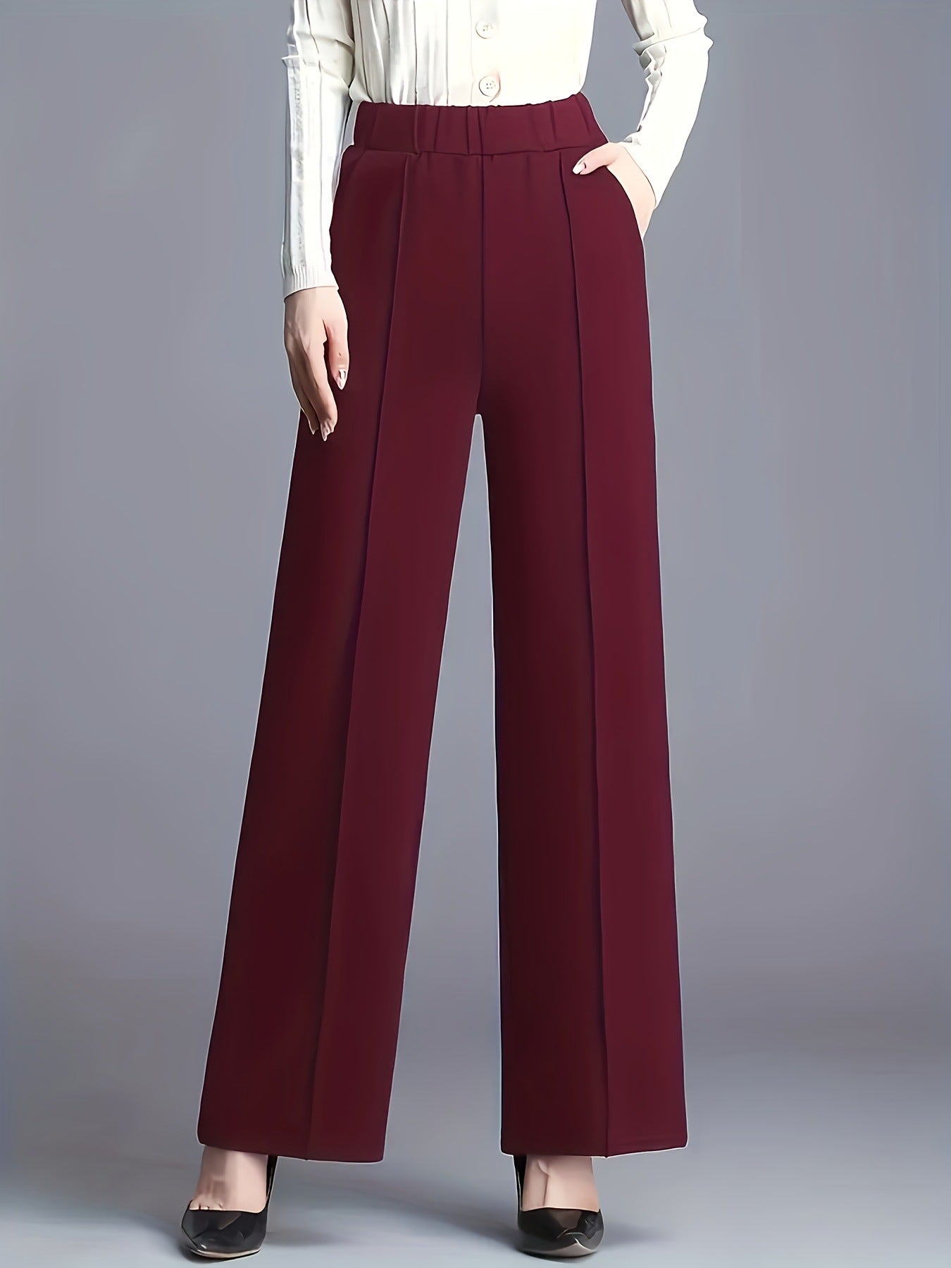 Straight Casual Suit Pants