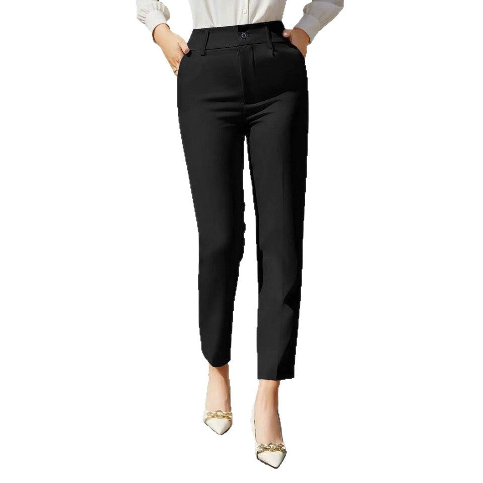 Suit Pants Straight-leg Cropped