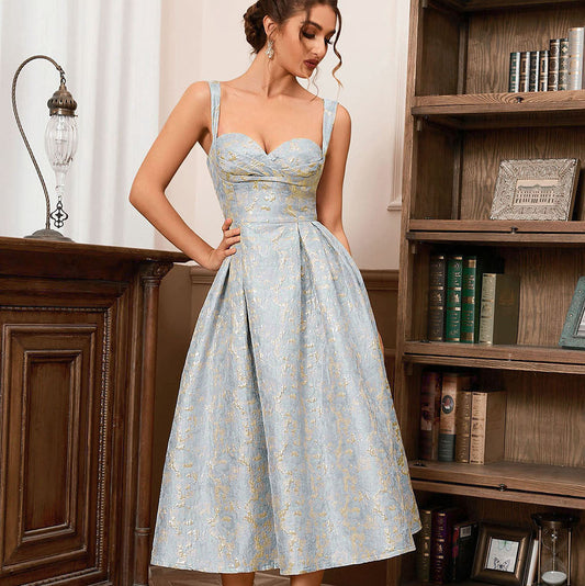 Sling Princess Dress Three-dimensional Flower Sleeveless Dress Women
