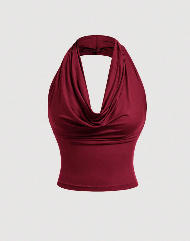 Versatile Spicy-girl Halterneck Vest One Piece Three Ways To Wear It Womens Top