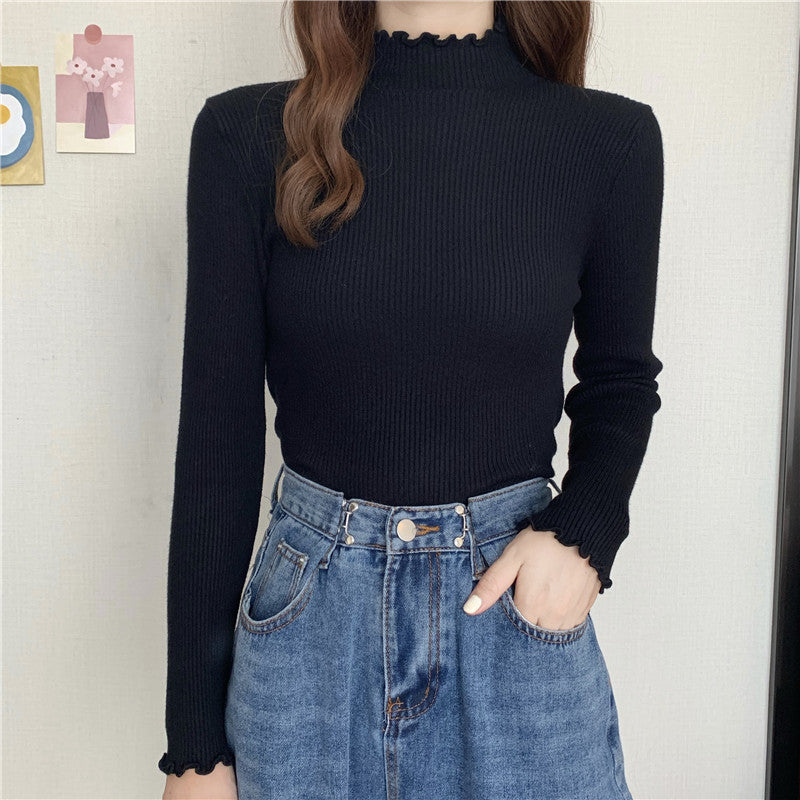 Knitted bottoming shirt