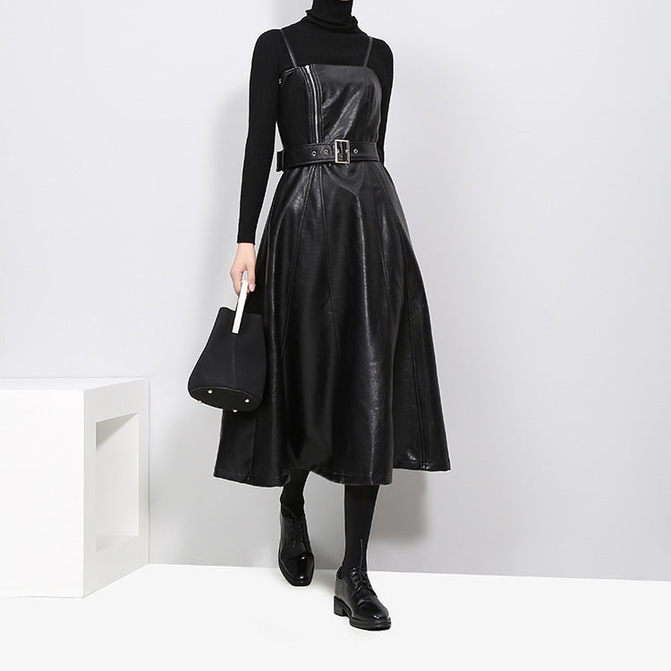 Strap leather Dress