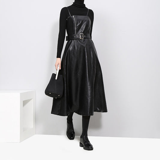 Strap leather Dress