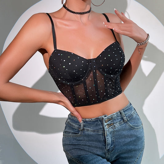 Sling Black Crop Top