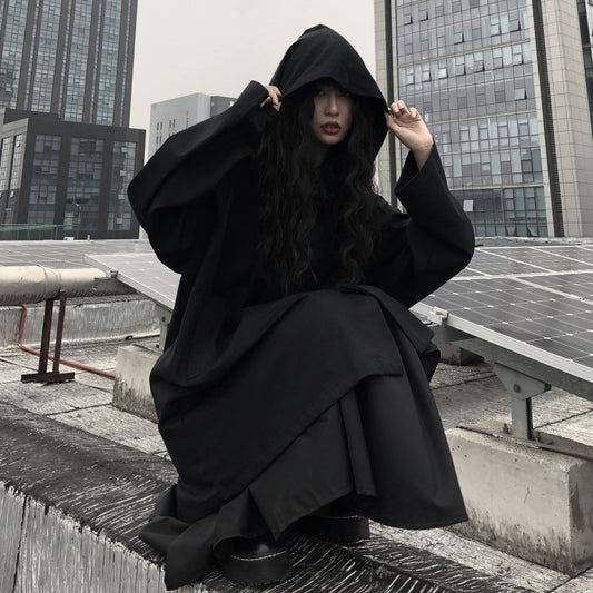 Wide-Leg Hakama Loose Skirt with Irregular Levels