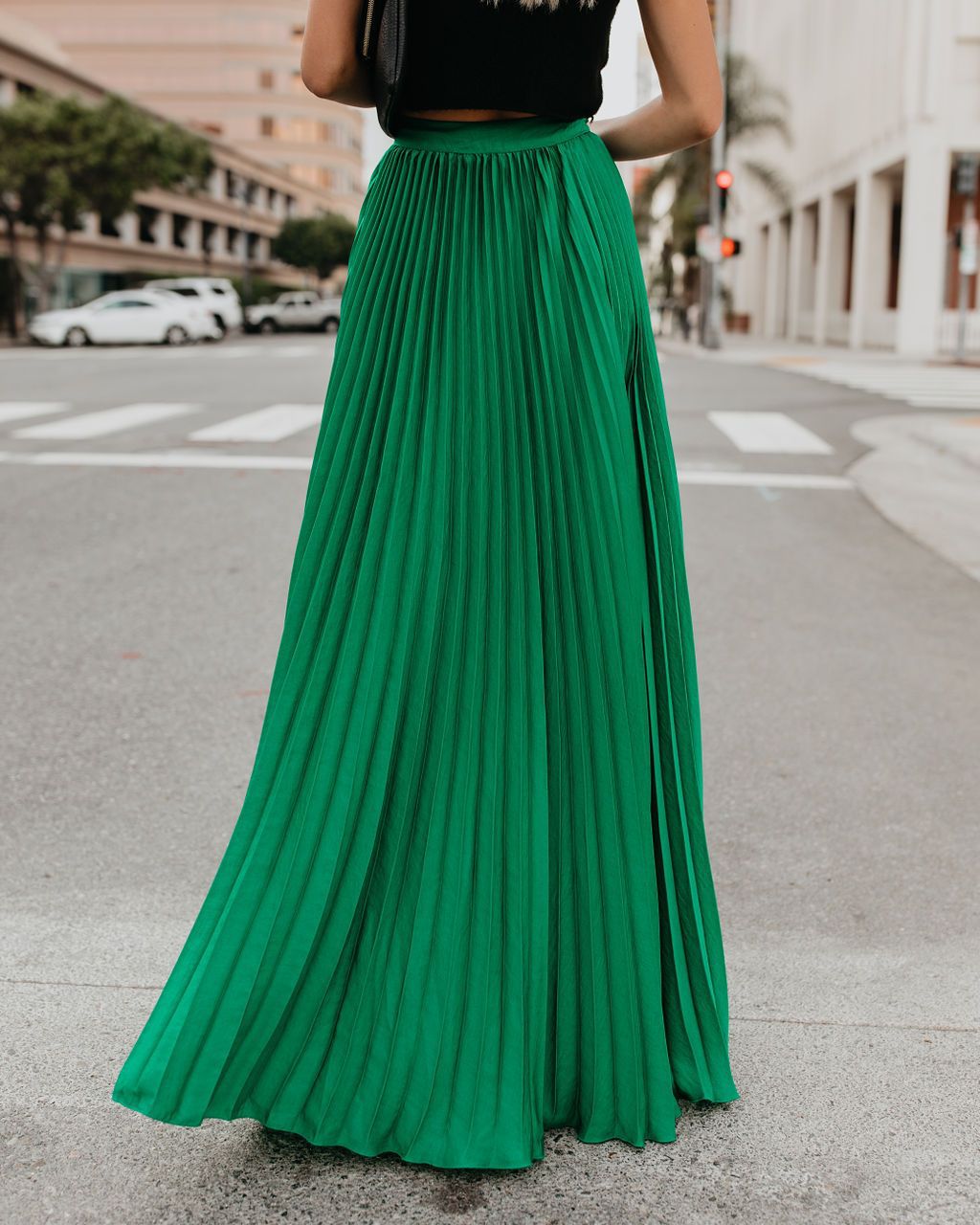 Pleated Long Skirt