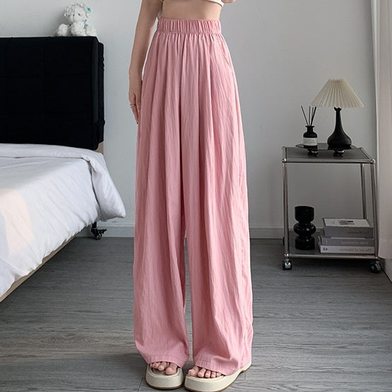 Drape Straight-leg Wide-leg Pants