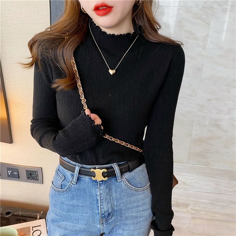 Half Turtleneck Bottoming TShirt Autumn And Winter