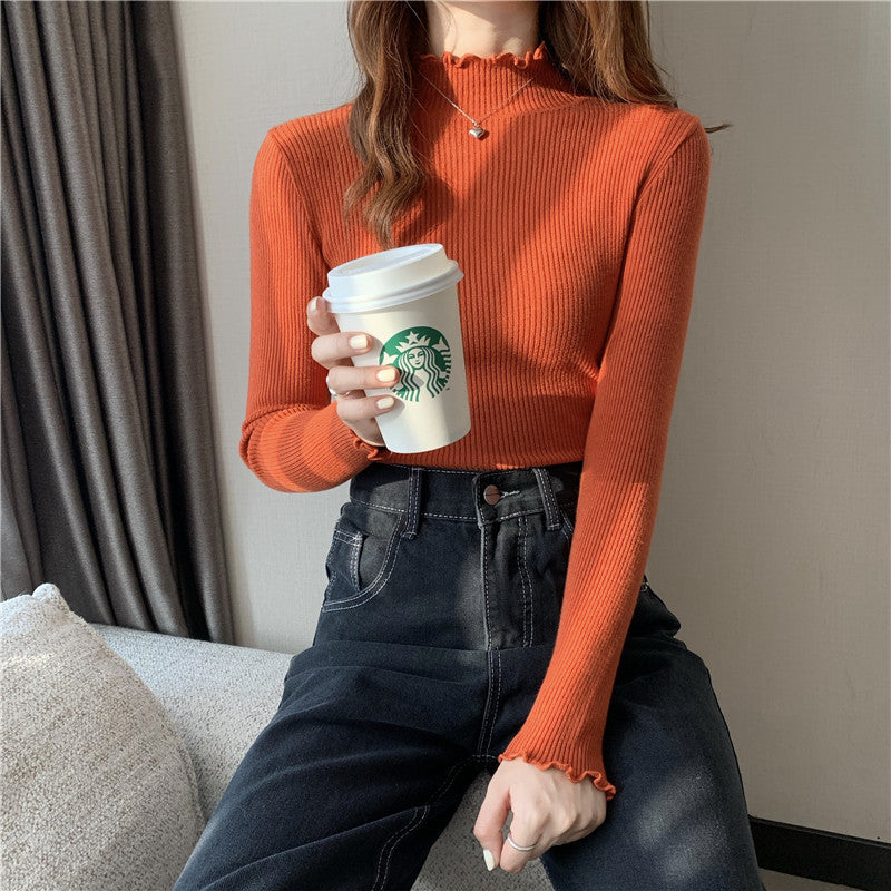 Knitted bottoming shirt
