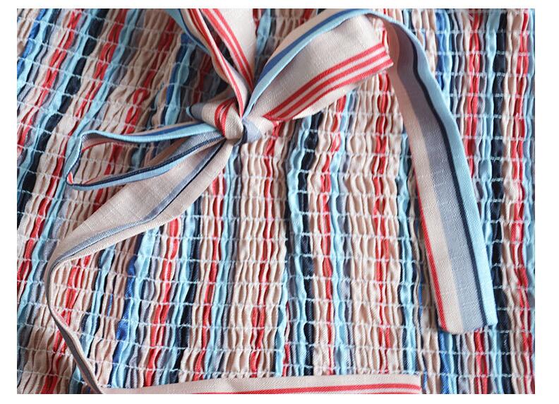 Sling bow color strip top tube spring and summer vest