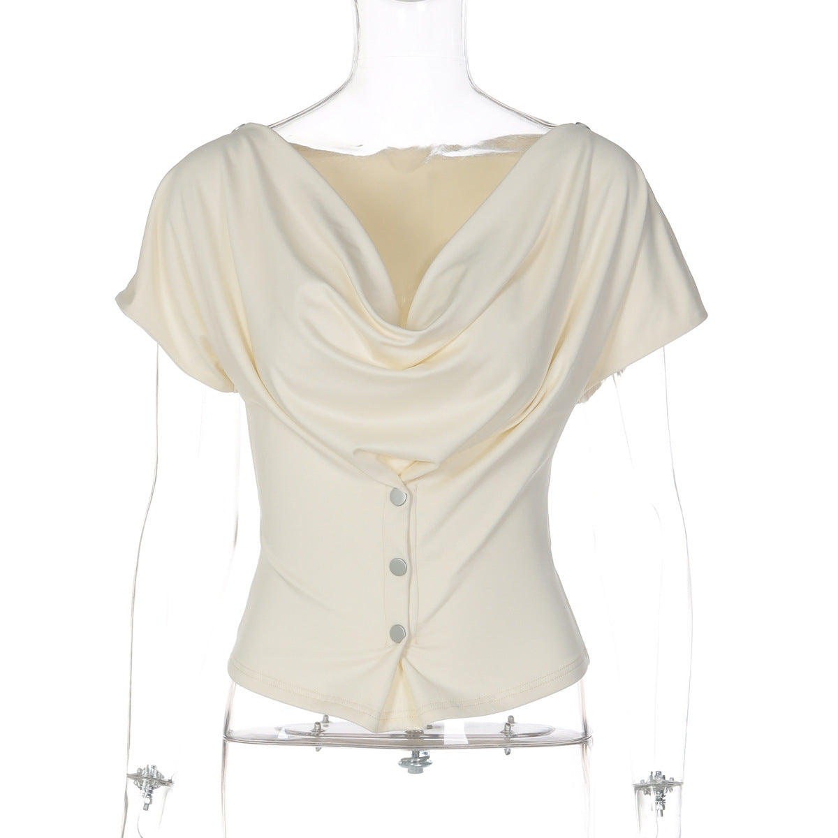 Figure-flattering Short-sleeve T-shirt Cropped Top