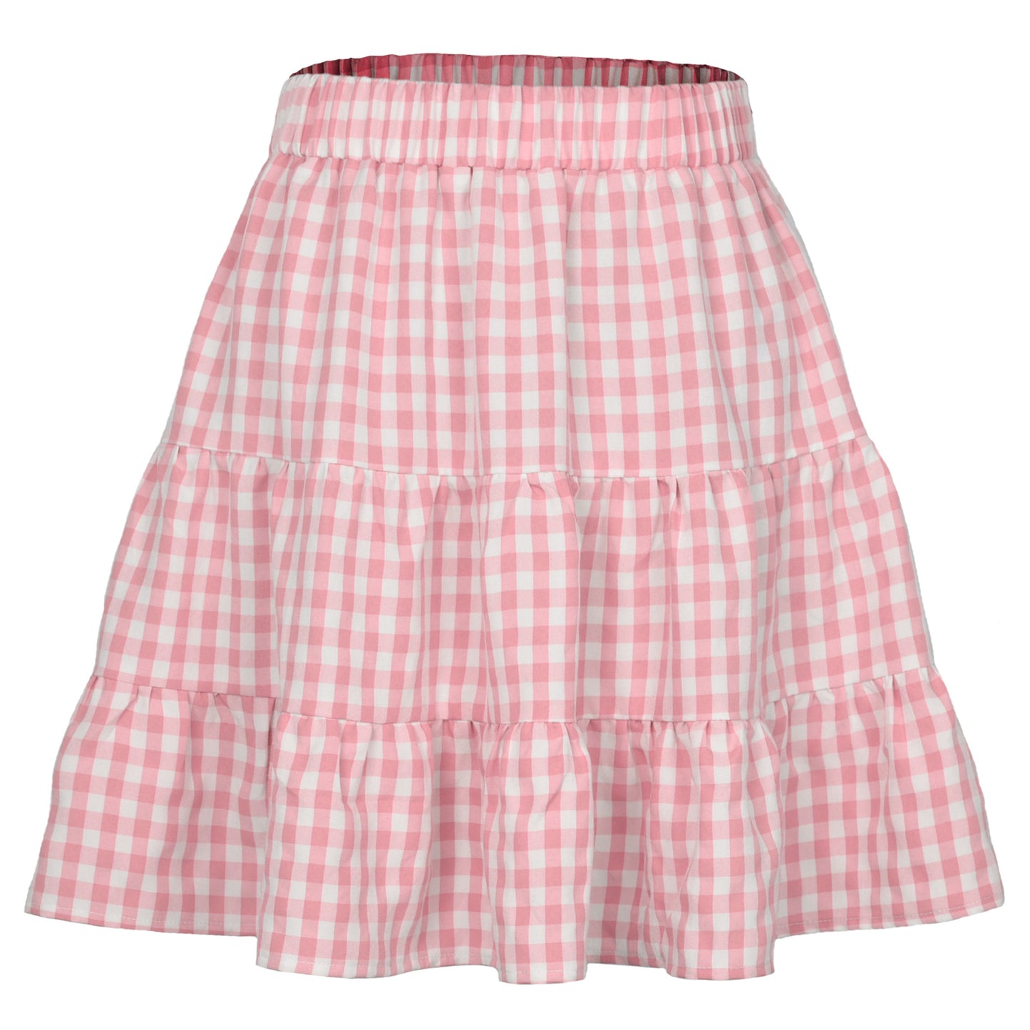 Plaid Mini Skirt High Waist