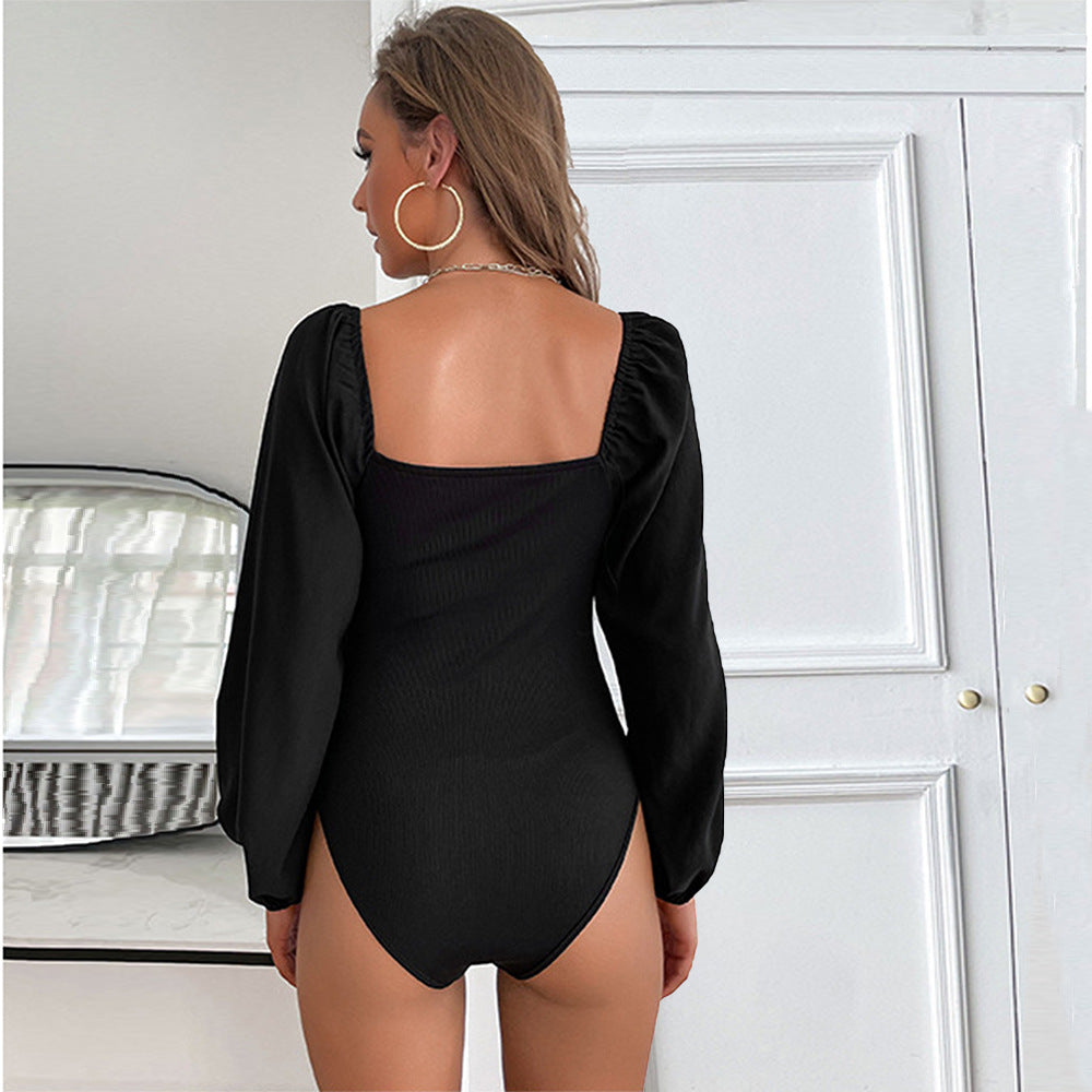 Slim-fitting Bodysuit Tapered Pants