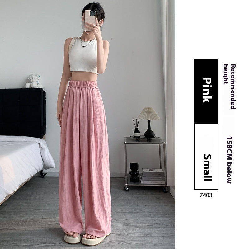 Drape Straight-leg Wide-leg Pants