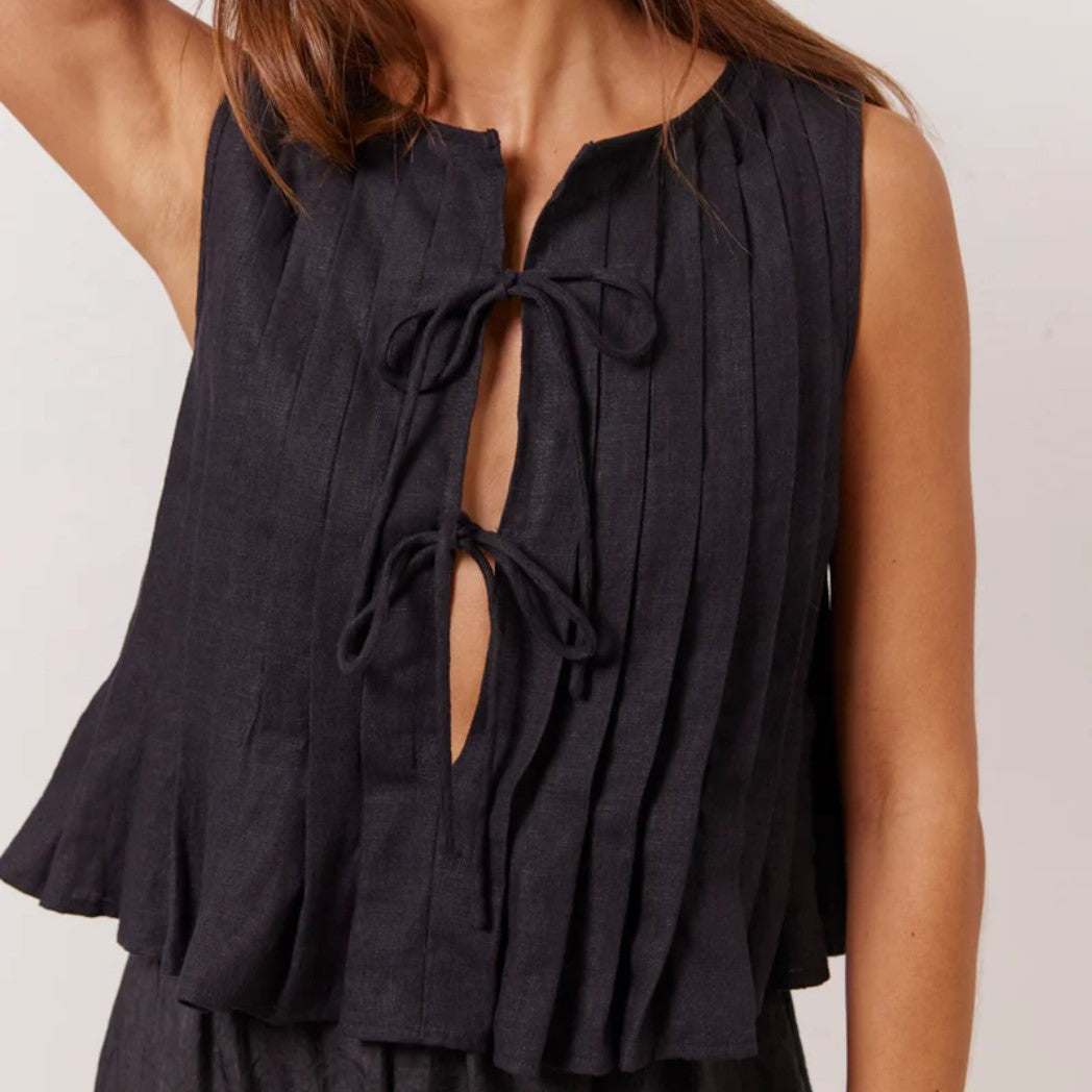 Lace-up Cotton Shirt