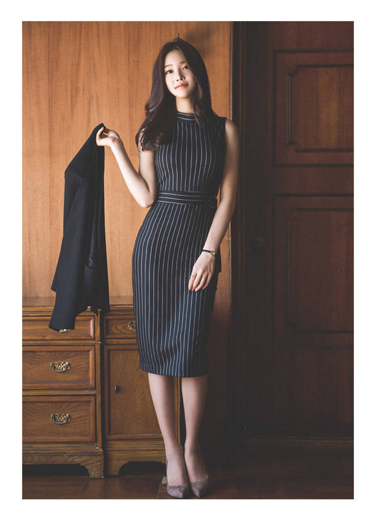 Women Striped Office wear dress