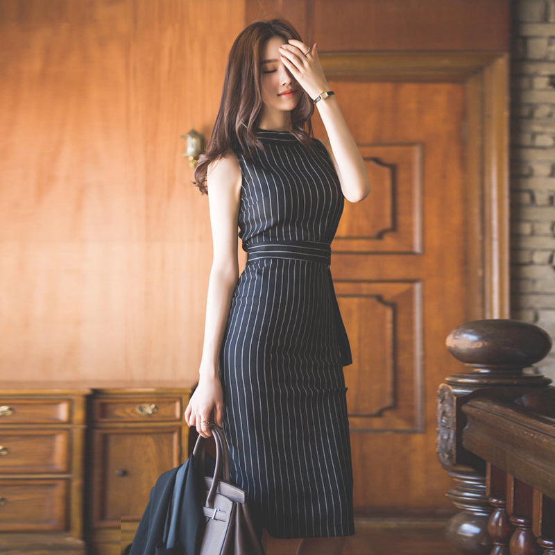 Women Striped Office wear dress