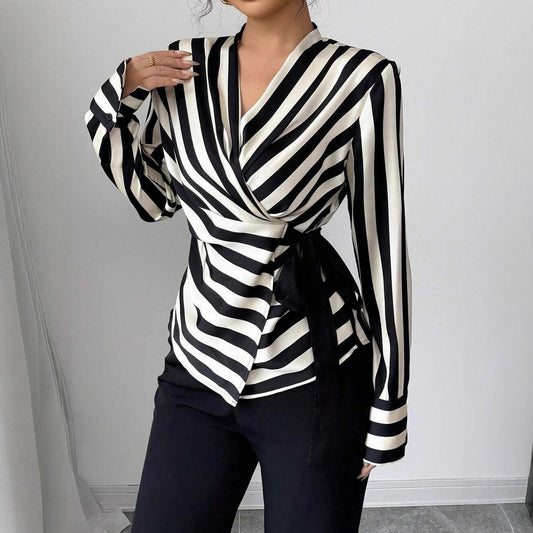 Casual Striped Long-sleeve Shirt