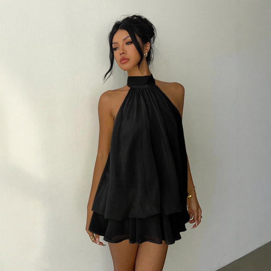 Halter-neck Mini Dress