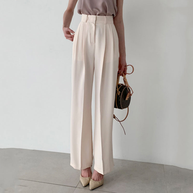 Beige Suit Pants And Trousers