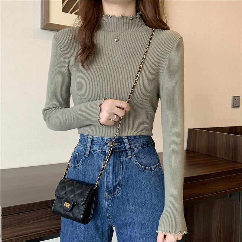 Knitted bottoming shirt