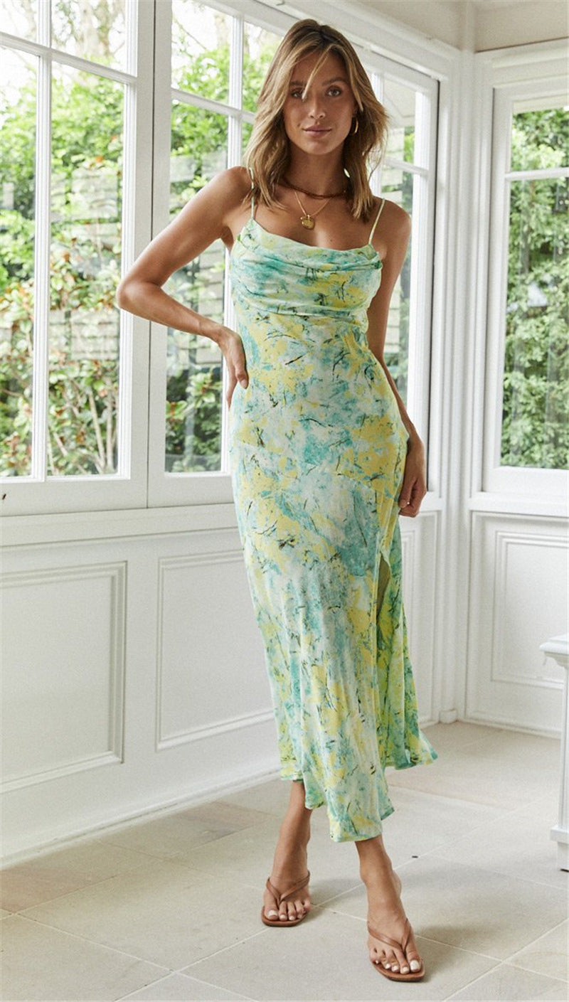 European And American Women's Fashion Slim Temperament Beach Dress