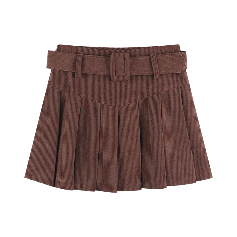 A-line Pleated Mini Skirt