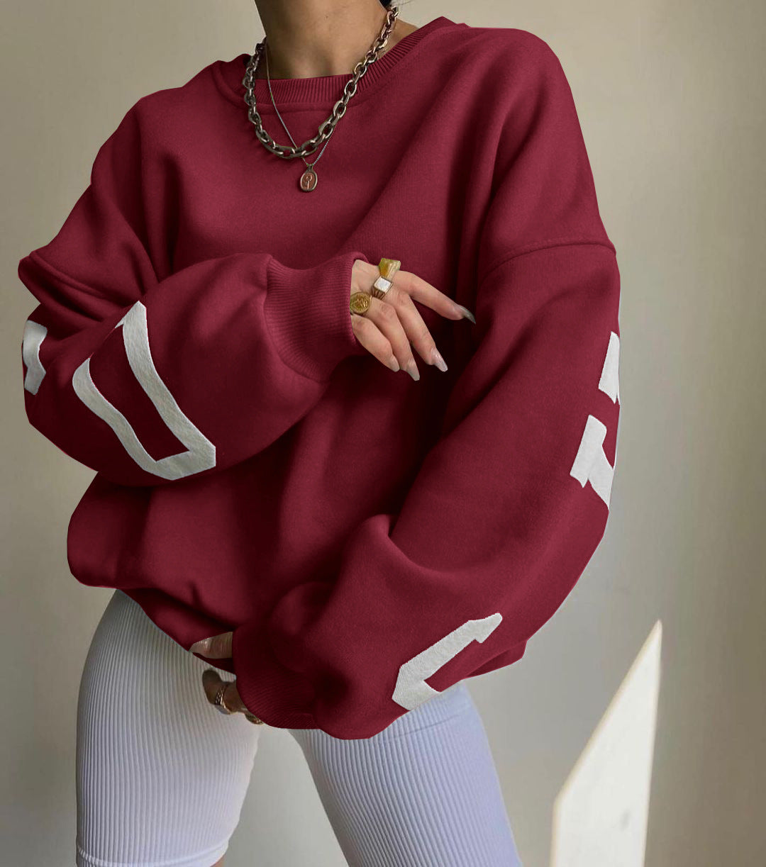 Casual Print Thickened Sweaters