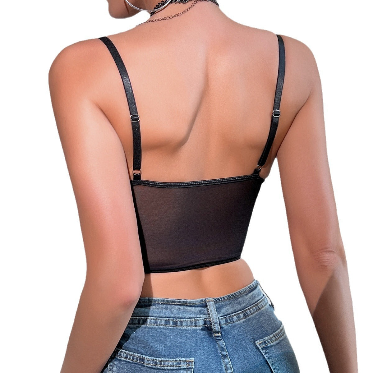 Sling Black Crop Top