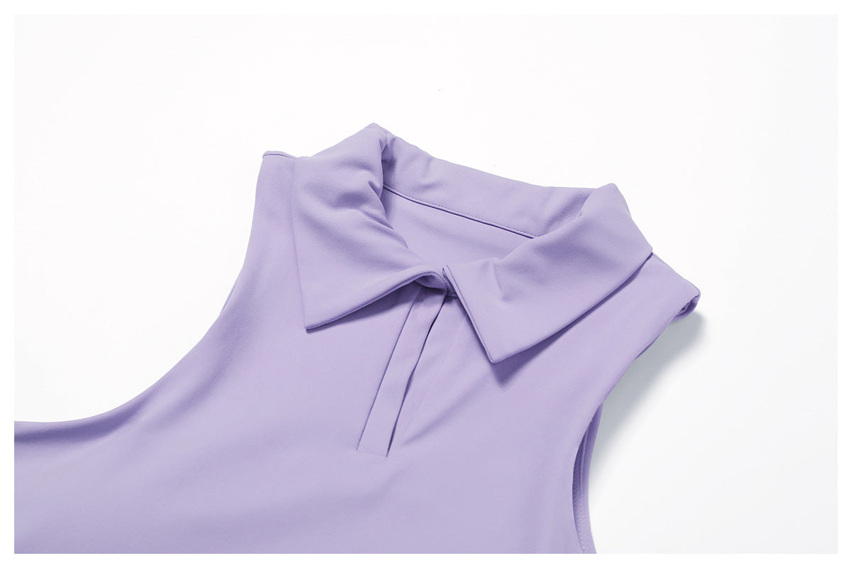 Collared Crop Top