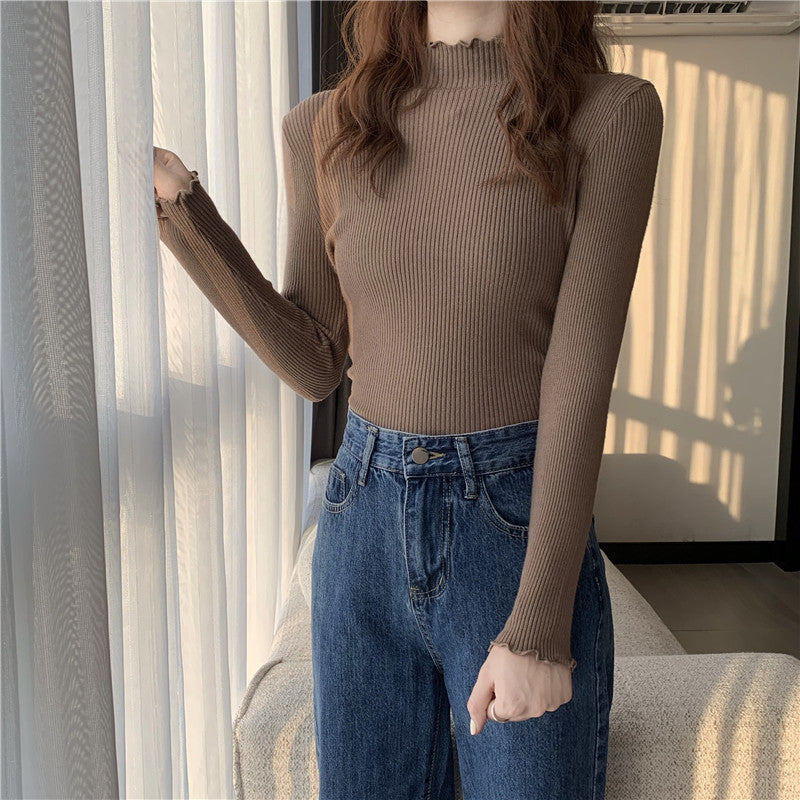 Knitted bottoming shirt