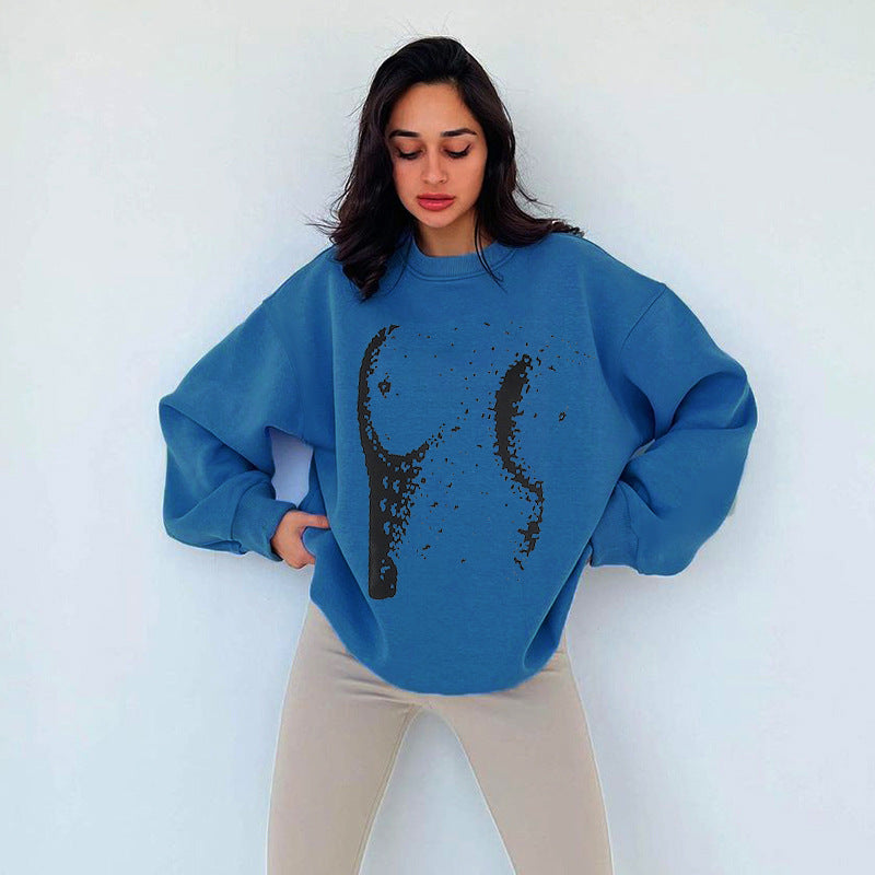 Oversized Round Neck Sweatshirts