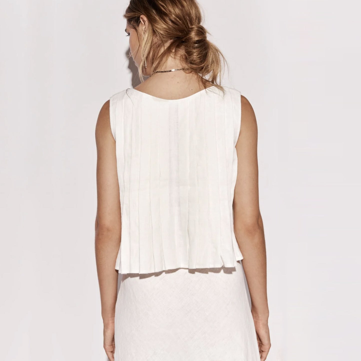 Lace-up Cotton Shirt