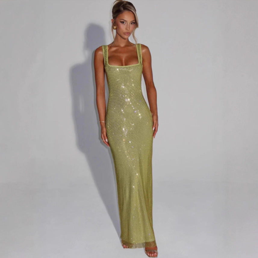 Sequin Rhinestone Bodycon Dress