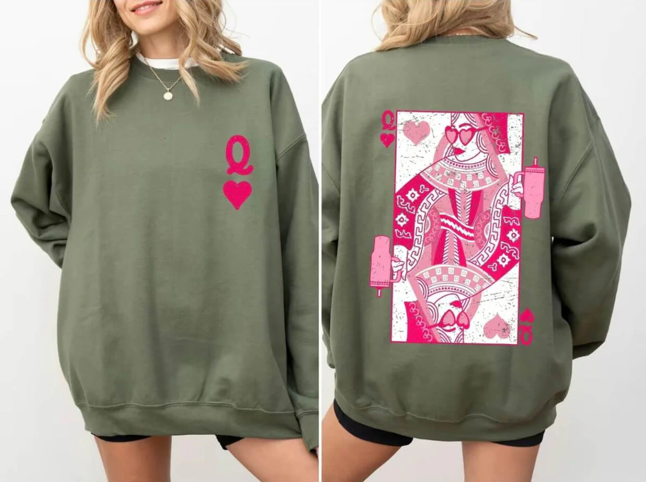 Red Heart Queen Crewneck Sweatshirt