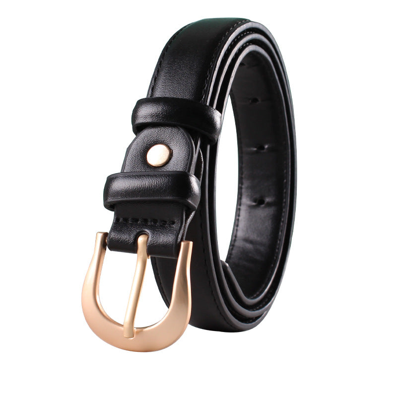 Women's Belt Brown Belt Casual Simple All-matching Jeans  Ornament Pant Belt