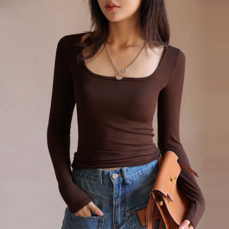 Long Sleeve Slim Fit Blouse