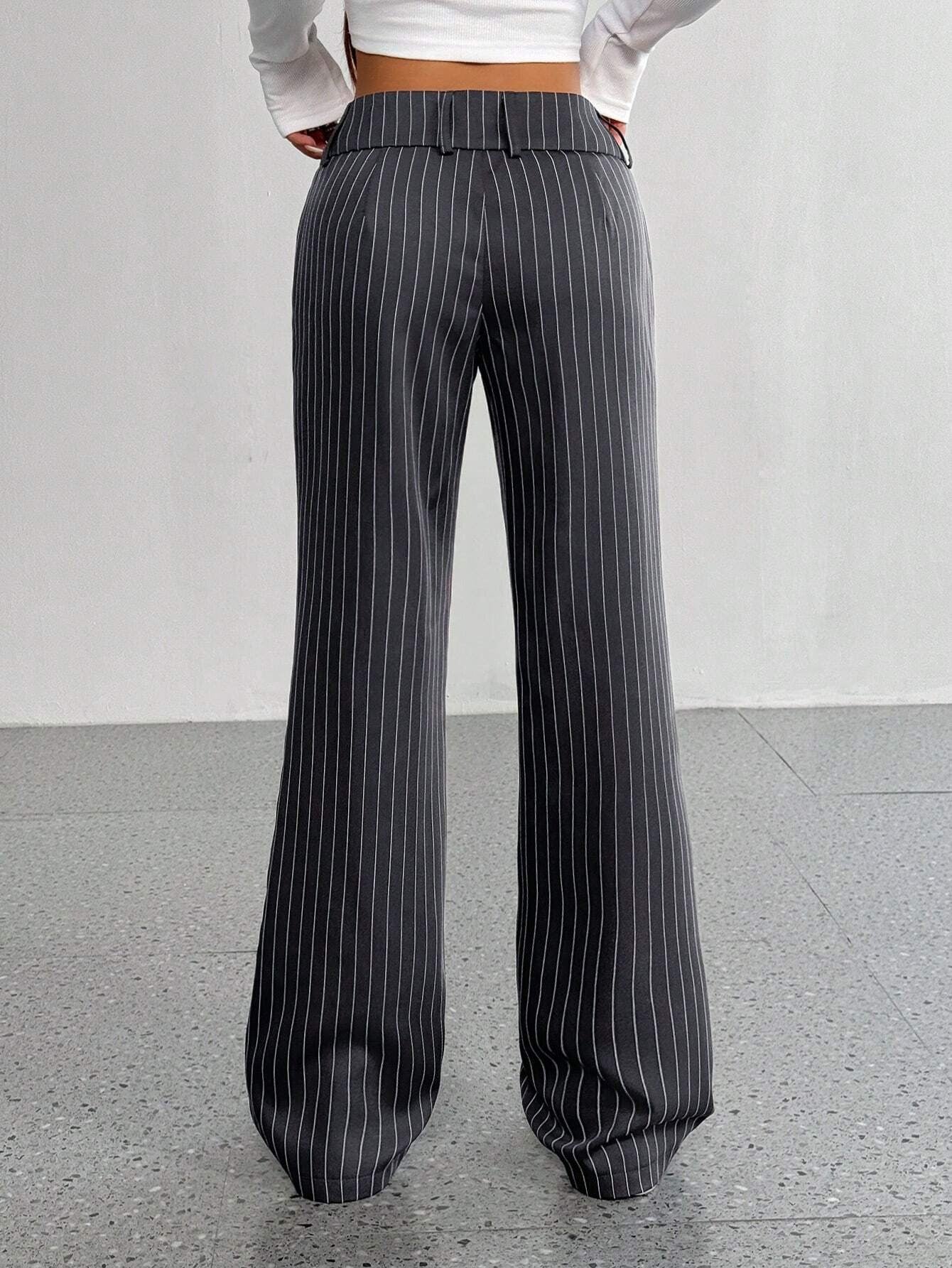 Women's Casual Striped Flared Pants