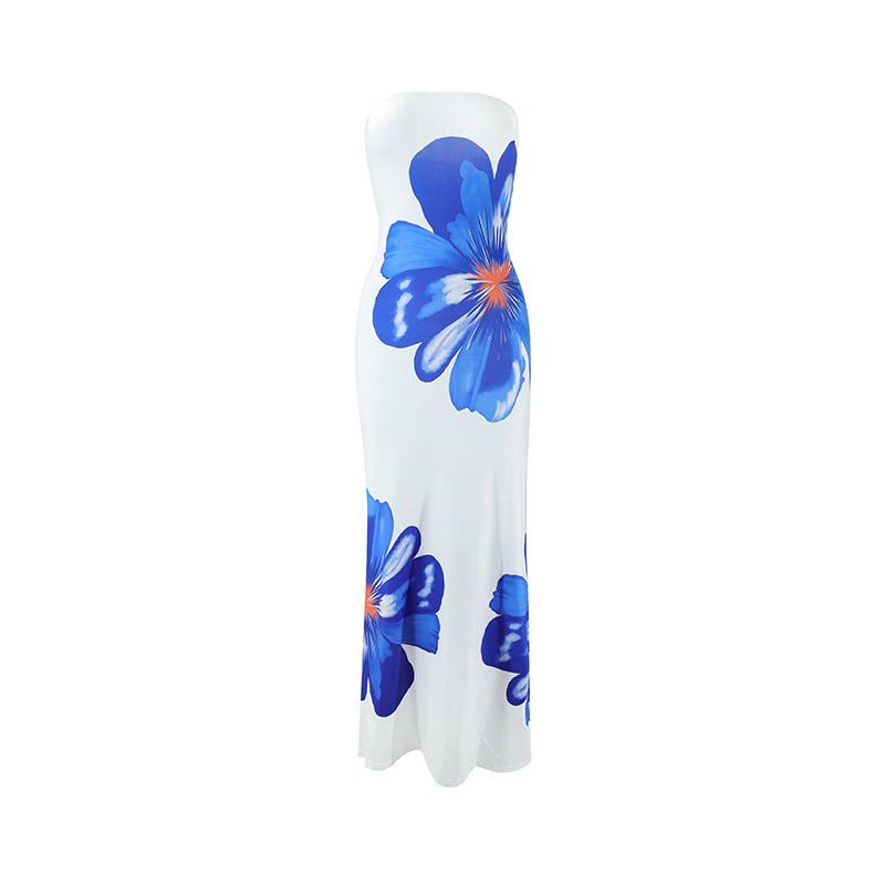 Printed Long Vacation Style Dress
