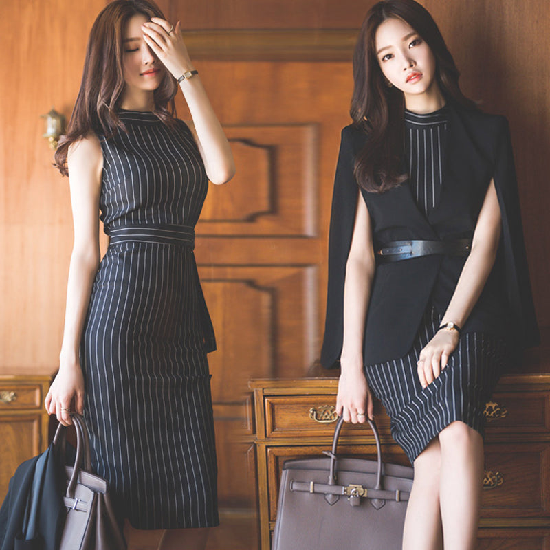 Women Striped Office wear dress