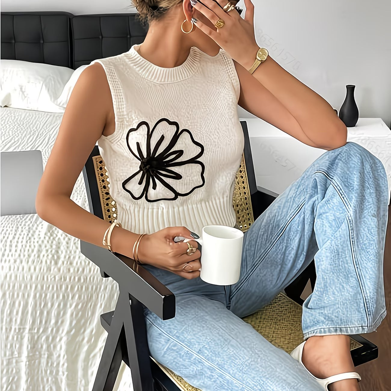 Knitted tank top