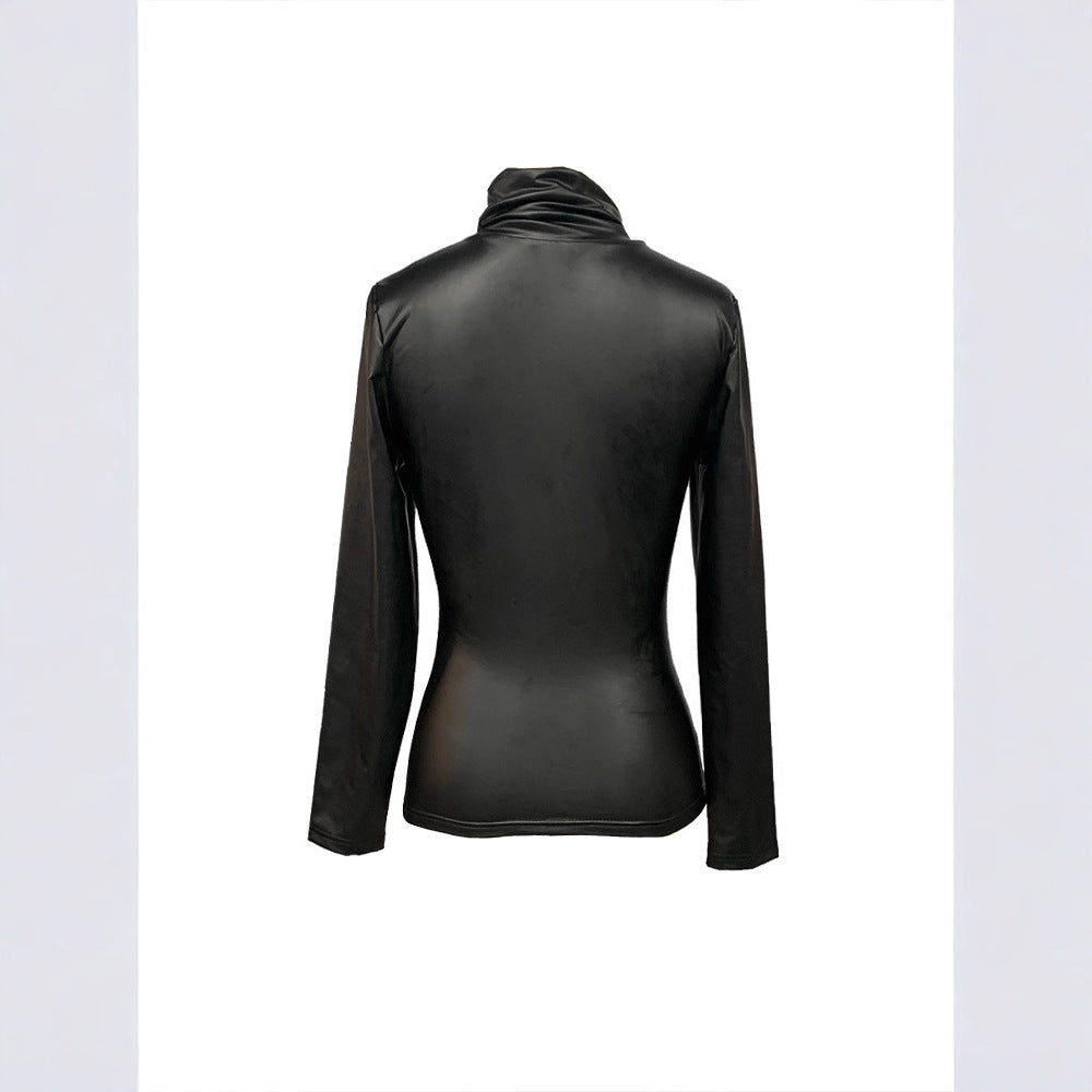 Stretch Half Turtleneck Bottoming Shirt
