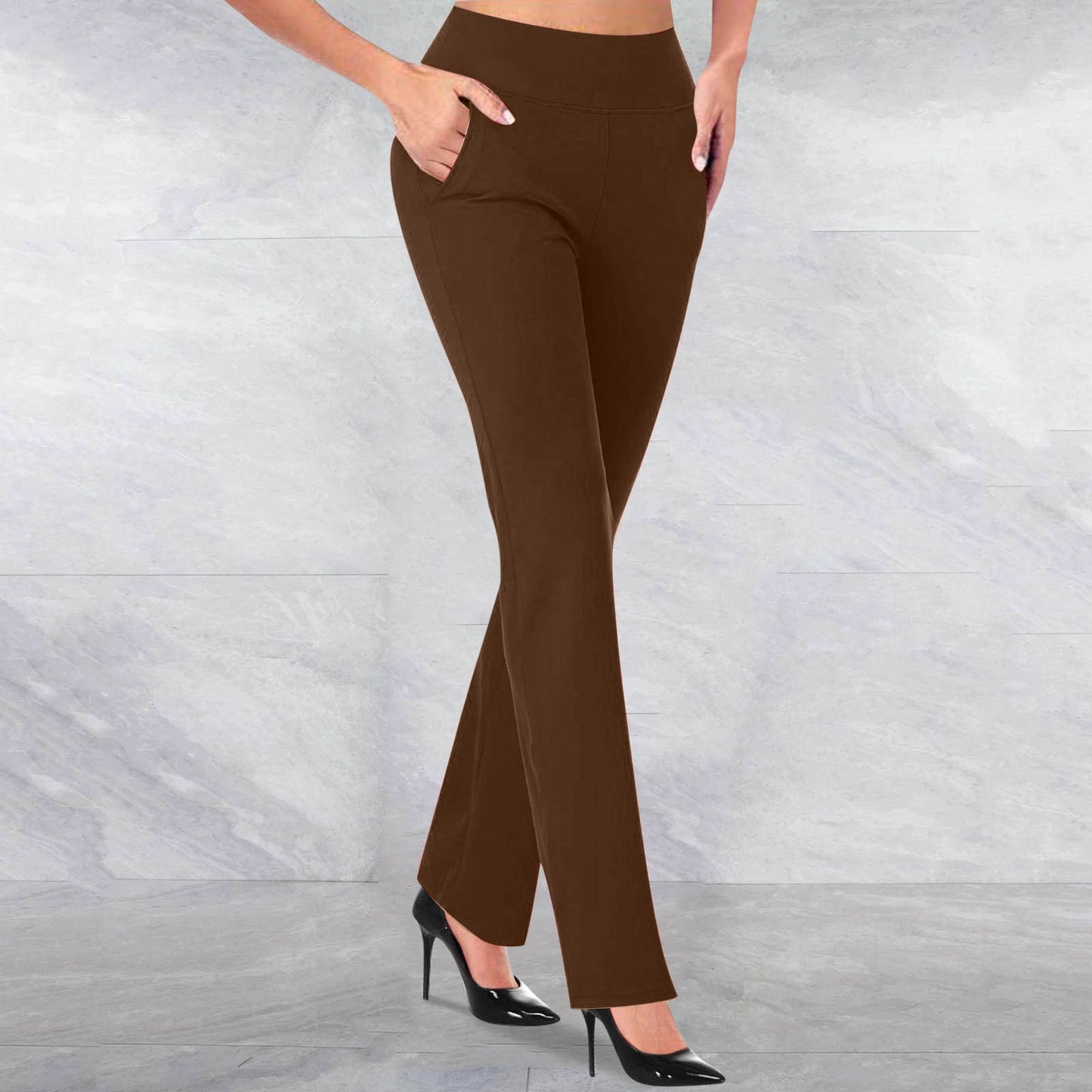 Straight High Waist Pants